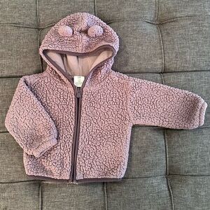 GAP Toddler Sherpa Jacket in Purple
